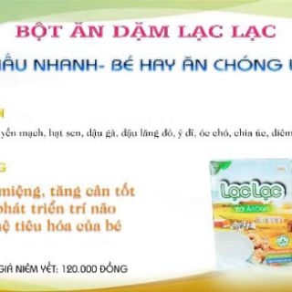 Bột ăn dặm lạc lạc