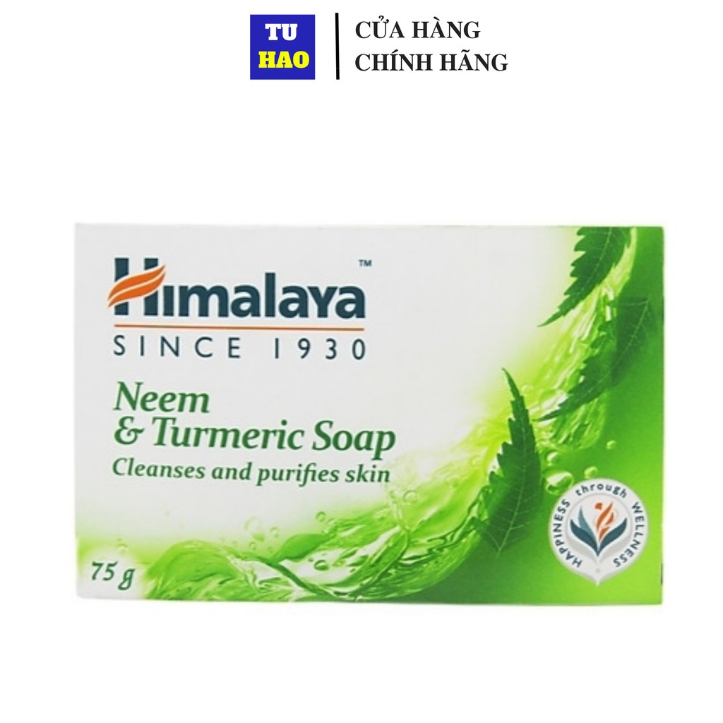 Xà phòng giảm mụn lưng Himalaya neem và nghệ tây 75g