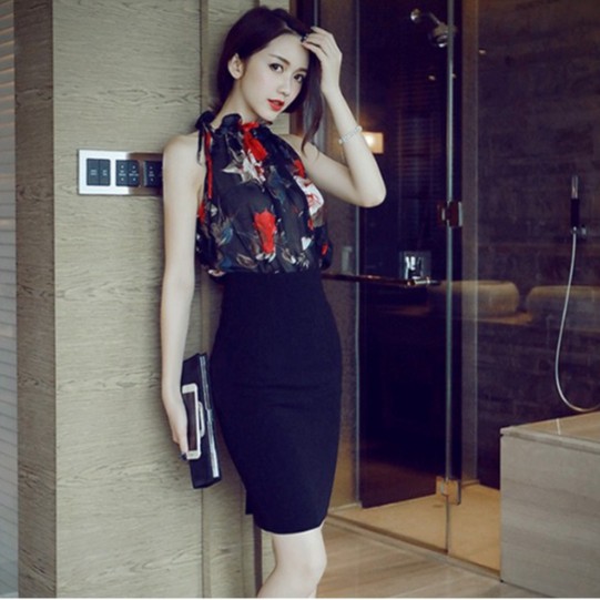 Đầm thắt eo Paris dress Hàng thiết kế