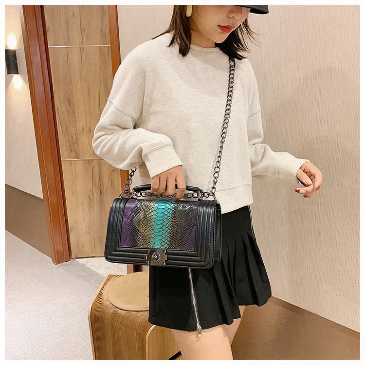 Túi xách nữ đeo chéo vân da trăn cực tinh xảo quý phái TX09 túi xách đeo vai - Chip Xinh