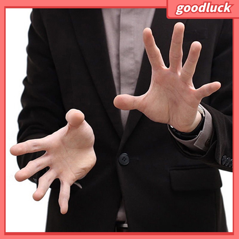 Bộ ngón tay cái bằng nhựa và lụa màu đỏ dùng làm đạo cụ ảo thuật