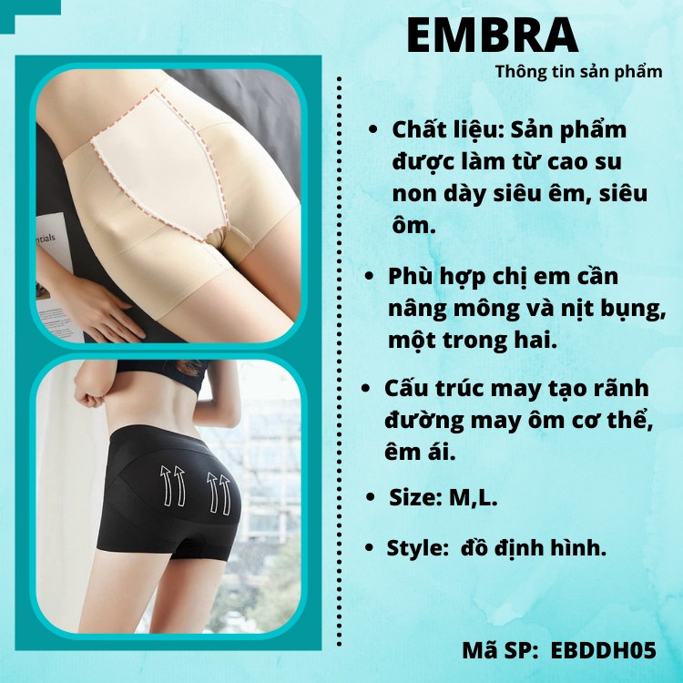 Quần váy đúc su mịn nâng mông và gen bụng cao cấp công nghệ may chéo mới mã EBDDH05