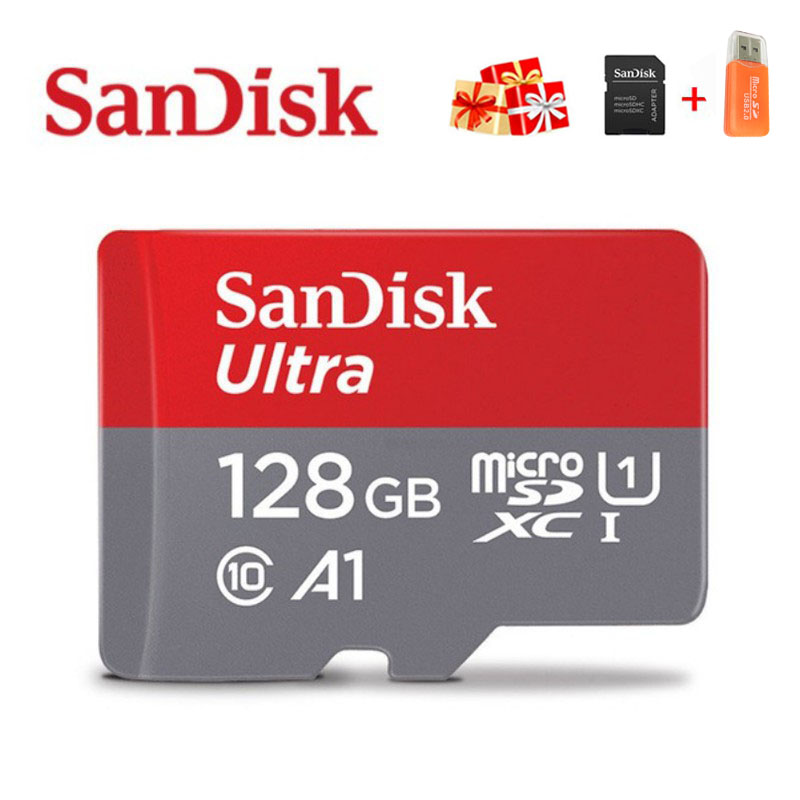 Thẻ Nhớ Micro Sd Sandisk 100% 128gb Uhs-1 C10 100mb / S Sd 32gb / 64gb / 128gb / 256gb / 512gb Chất Lượng Cao