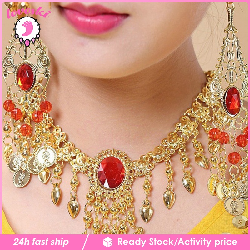 [Lovoski] Trang Sức Múa Bụng Ấn Độ