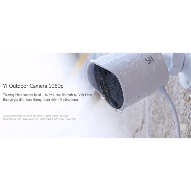 Camera giám sát ngoài trời Xiaomi Yi Out Door