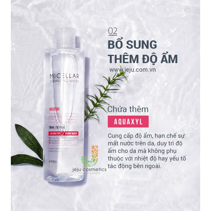 [DATE 11.2022] Nước tẩy trang A'Pieu Micellar Cleansing Water (Moisture) 330ML