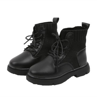 Boots Cổ Cao Da Pha Vải Cho Bé - B195 ( Đủ Sz Từ 26-36)