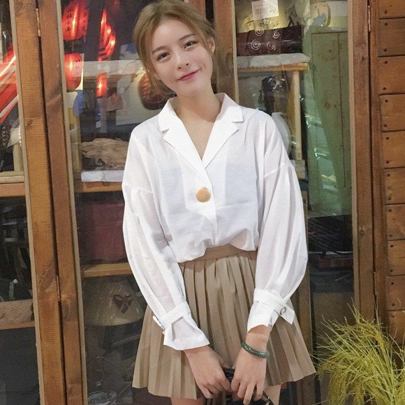 ÁO SƠ MI CỔ BẺ, PHONG CÁCH THỜI TRANG : AK 393
