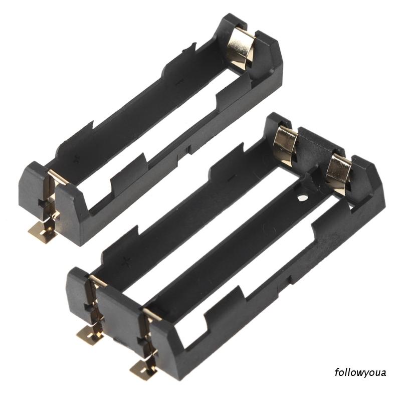 1 Hộp Đựng Pin 2x 18650 Series Với Chân Đế Đồng