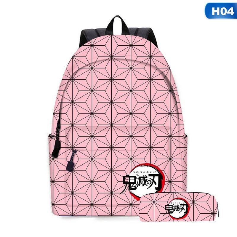 Ba Lô Đi Học Họa Tiết Anime Demon: Kimetsu No Yaiba Xinh Xắn Dành Cho Học Sinh