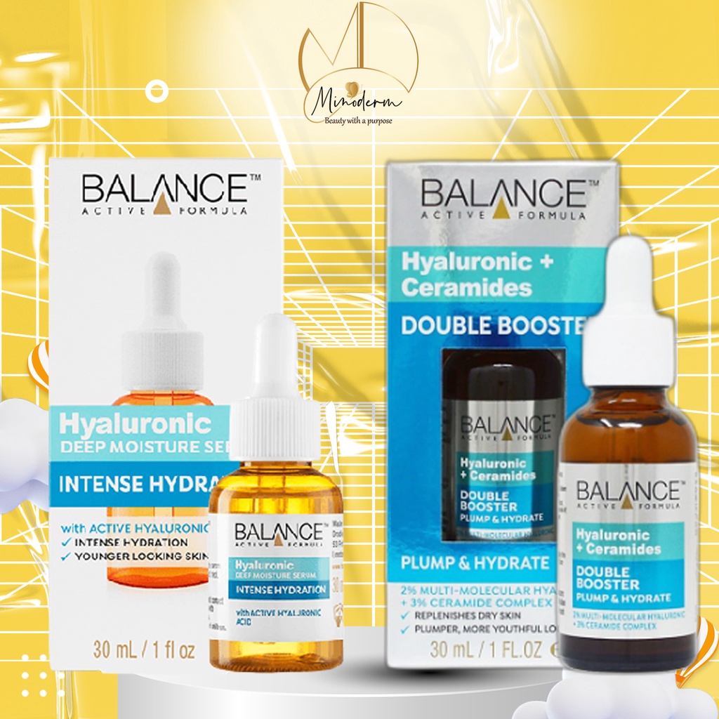 Tinh chất Balance Hyaluronic Deep Moisture, Double Booster Serum cấp nước dưỡng ẩm chuyên sâu 30ml