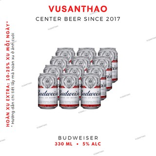 BIA BUDWEISER 330ML - 12 LON