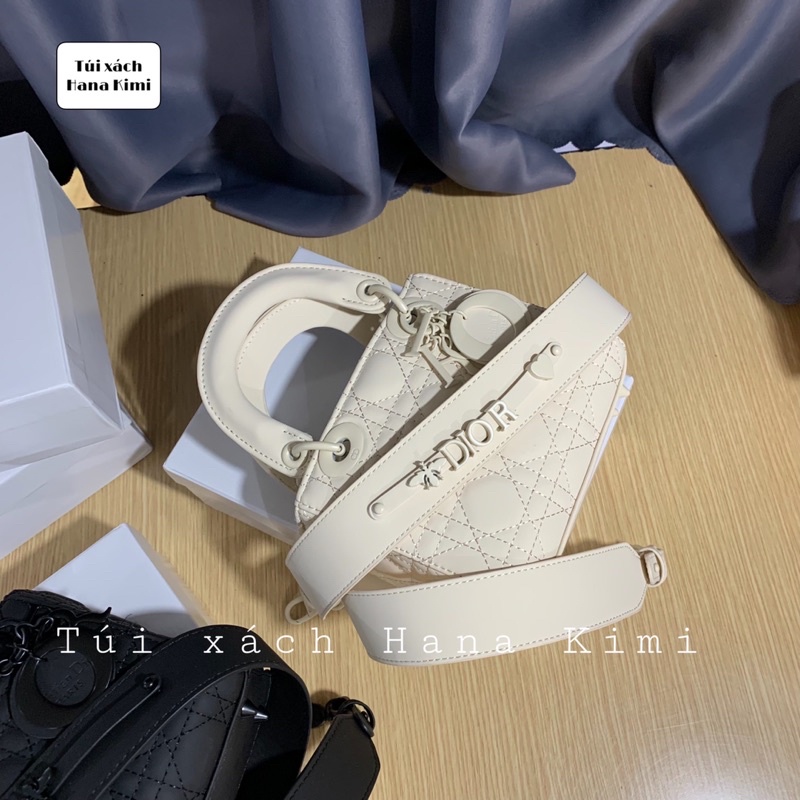 Túi D Lady size 17 x 15cm Tag cùng màu túi