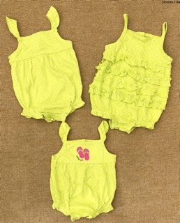 Set 3 Romper đùi bé gái