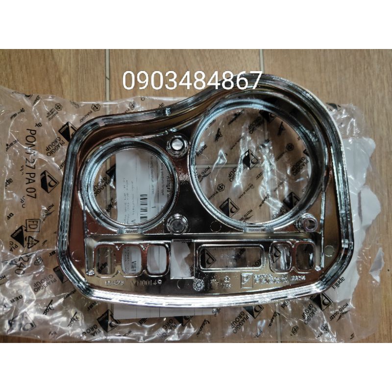 Ốp đồng hồ, viền đồng hồ xe Vespa S đời mới - hàng chính hãng-