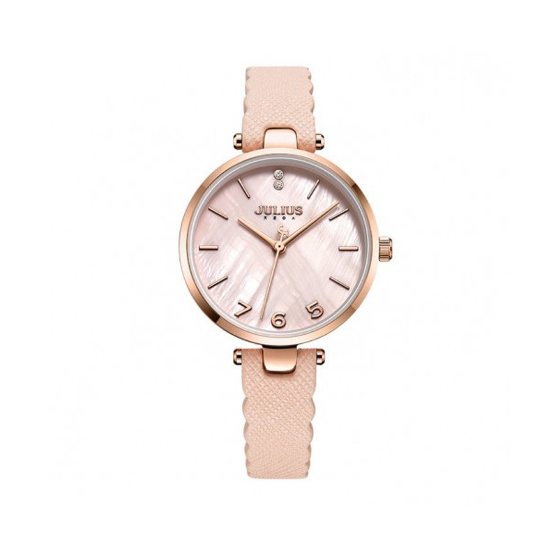Đồng hồ nữ JA-1096 Julius Hàn Quốc dây da (chọn màu)