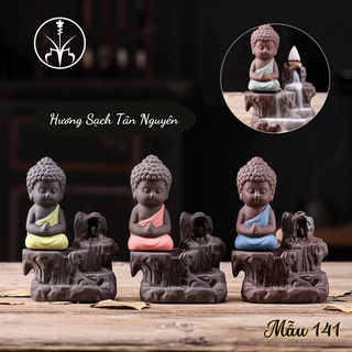 Thác khói trầm hương Tân Nguyên, trầm hương thác khói, thác trầm hương Phật thiền định bên bờ suối