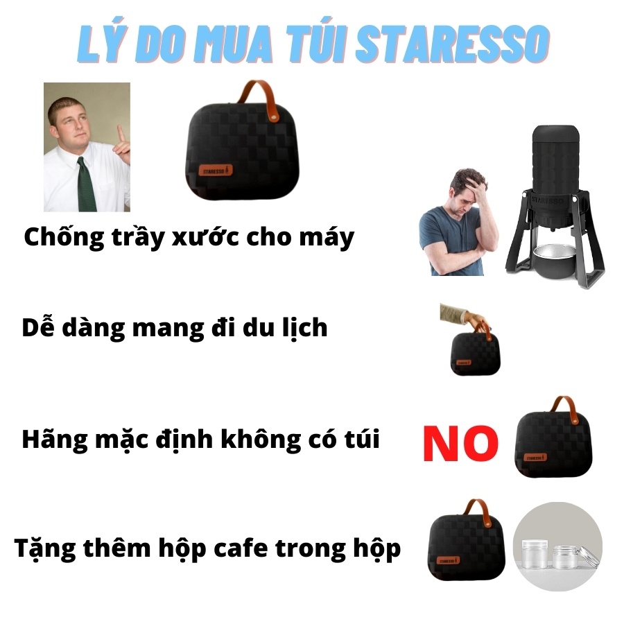 Máy pha cà phê Staresso campoutvn staresso mirage du lịch cắm trại pha cafe cầm tay campout A062