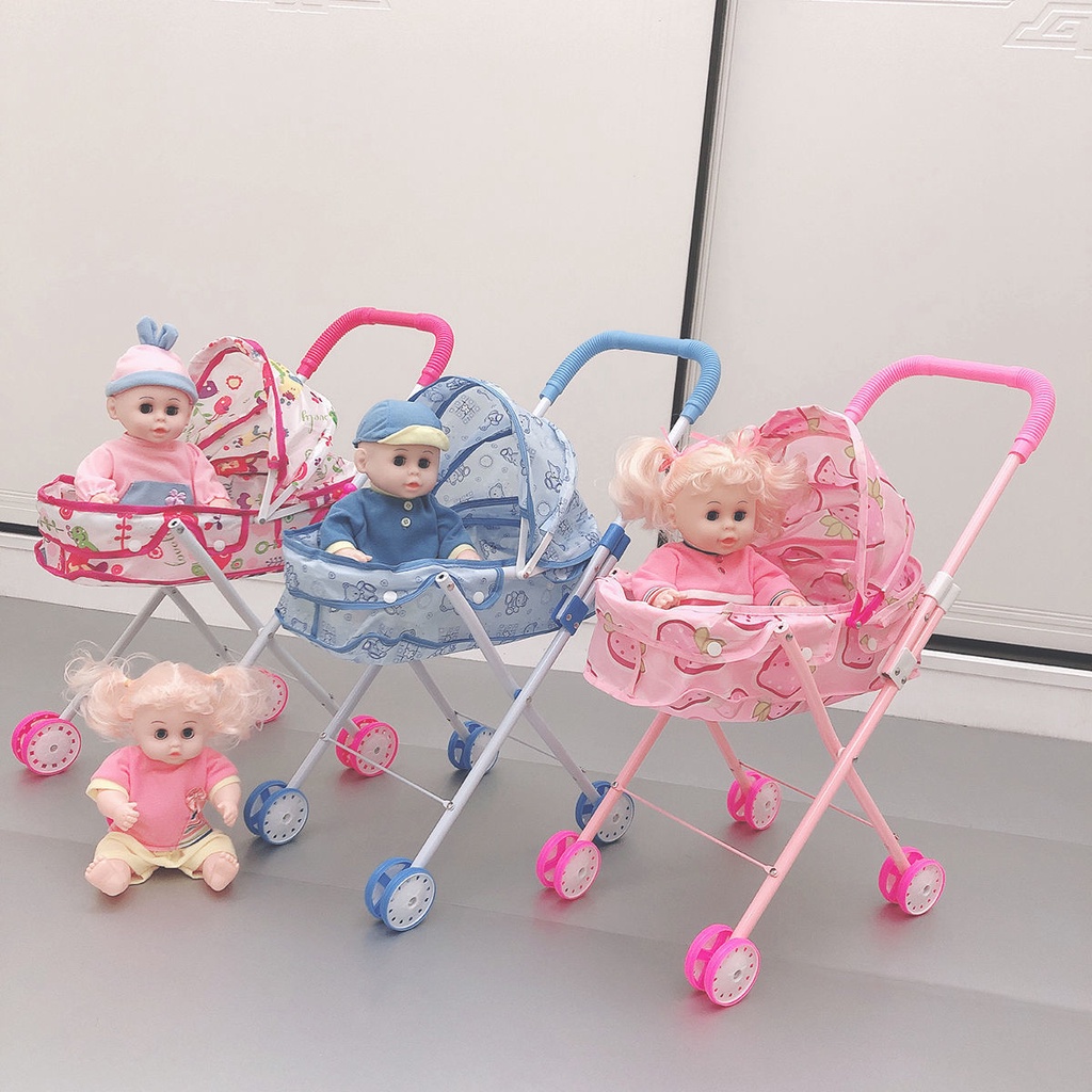 Búp Bê Công Chúa Kèm Nôi Đẩy  Cao Cấp Size Đại