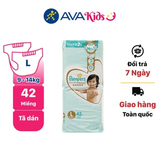 Tã dán Pampers cao cấp size L 42 miếng
