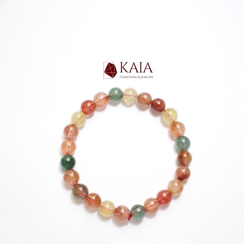 Vòng tay thạch anh tóc tam tài 7 li - KAIA