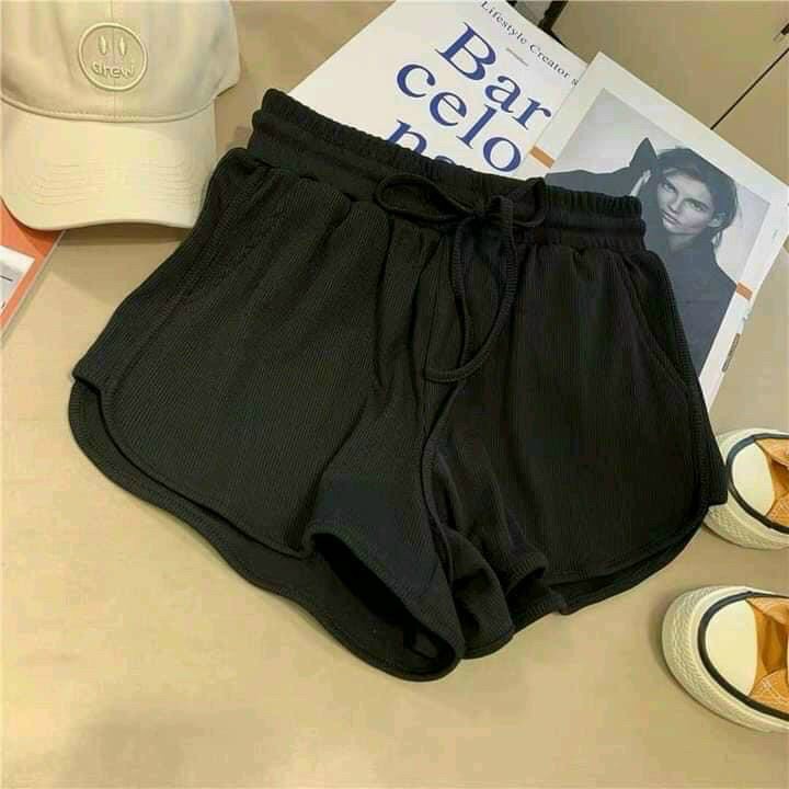 Quần đùi nữ mặc nhà - quần sooc nữ, vải cotton co giãn, thoải mái | BigBuy360 - bigbuy360.vn
