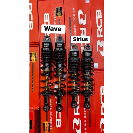 Phuộc RCB C đen ty vàng gắn cho dòng xe Wave/siruis