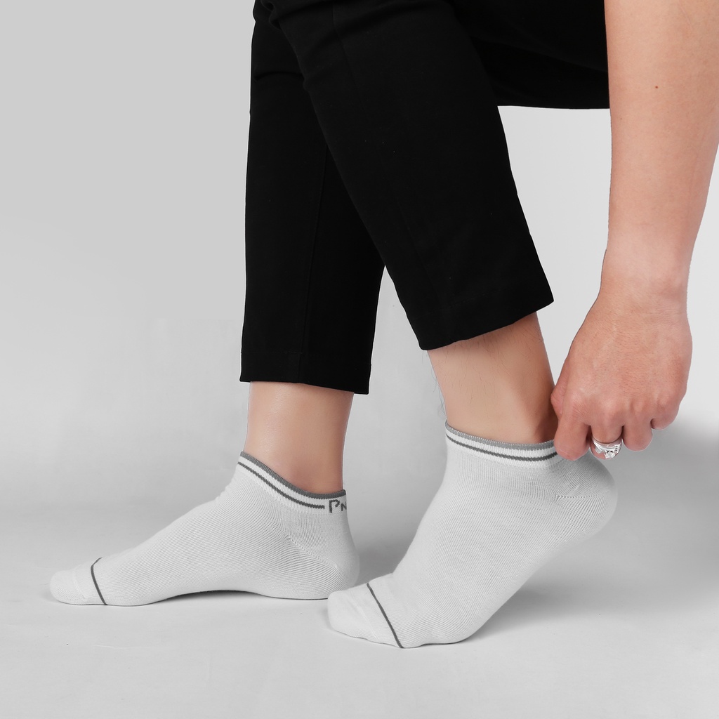 Tất vớ trơn nam nữ cổ ngắn Pnice cotton premium mềm mại, thoáng mát, kháng khuẩn, thấm hút mồ hôi chân