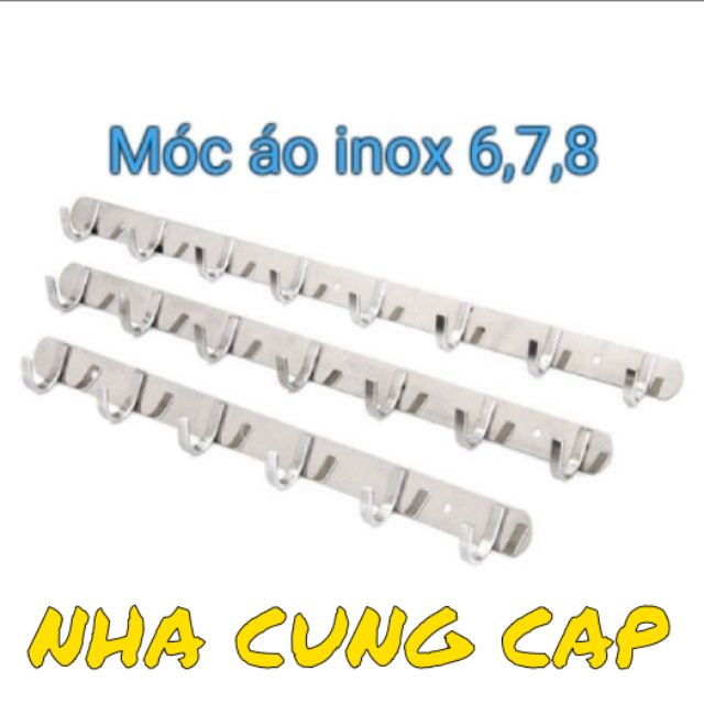 (GIÁ HỦY DIỆT) MÓC ÁO INOX 6,7,8