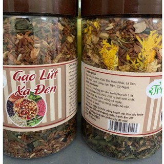 Trà gạo lứt xạ đen thảo mộc 500g