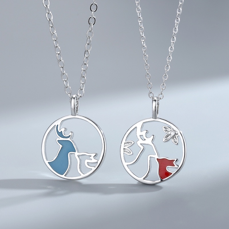 Vòng cổ Mặt Hình Hươu Thời Trang Dành Cho Cặp Đôi