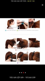 Cột tóc giả 😍 freeship😍 thẳng cúp lửng cao cấp