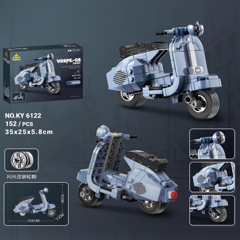 Đồ Chơi Lắp Ráp Mô Hình Xe Mô Tô Cho Bé Trai