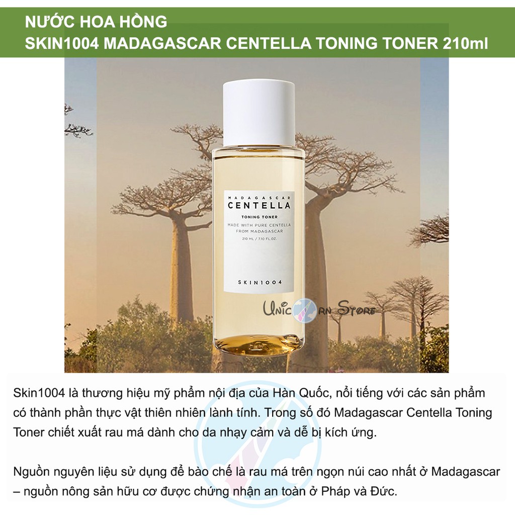 Nước Hoa Hồng Skin1004 Madagascar Centella Toning Toner 210ml