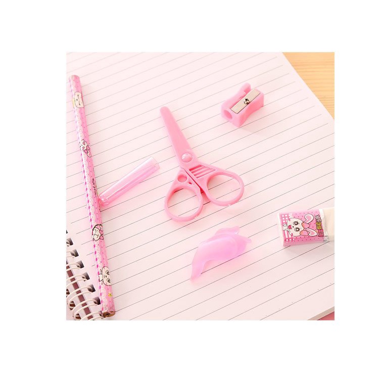 Bộ 9 dụng cụ học tập họa tiết thú hoạt hình cực kì xinh xắn dễ thương cho bé-88022 KOREA STORE88
