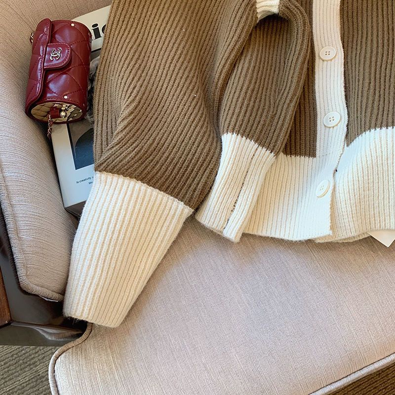 Korean high-end color high-necked sweater women's autumn and winter loose soft waxy lazily thickened sweater jacket