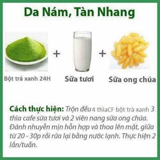 Bột Trà Xanh Thái Nguyên Uống Và Đắp Mặt (500g)