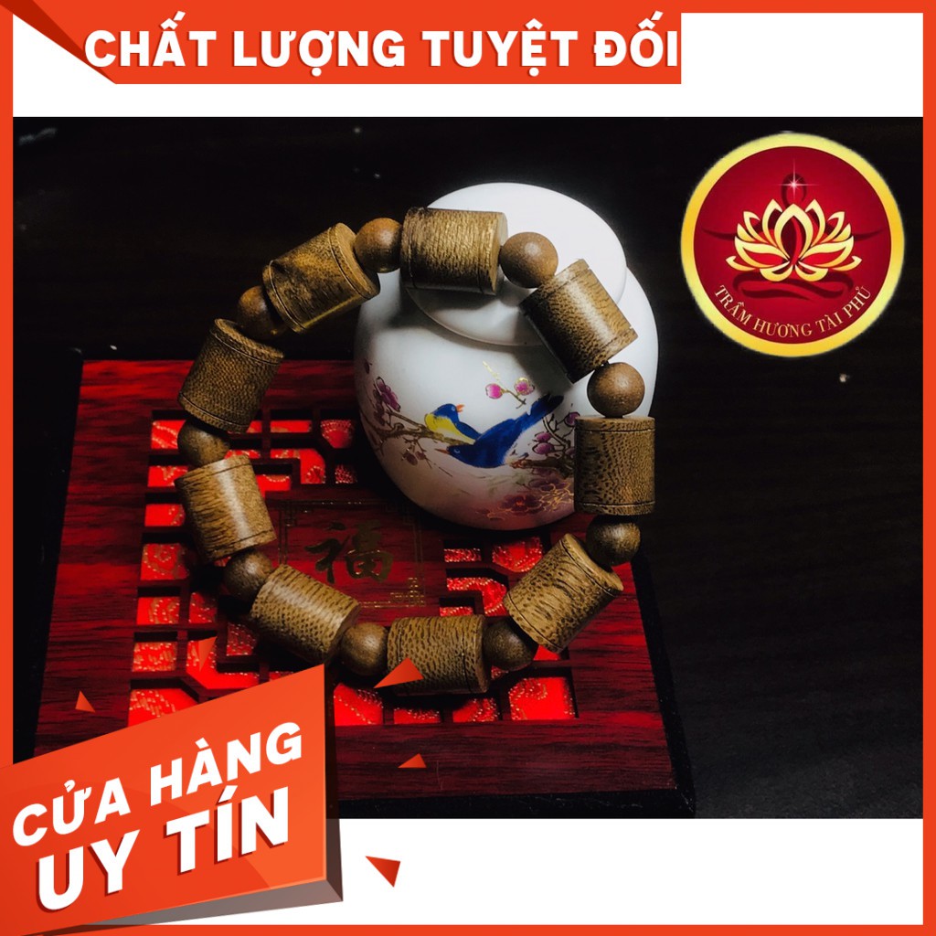 VÒNG TAY CHUỖI HẠT TRẦM HƯƠNG, 12 Li (Vòng Tay Thiên Nhiên Mùi Thơm Vĩnh Viễn )