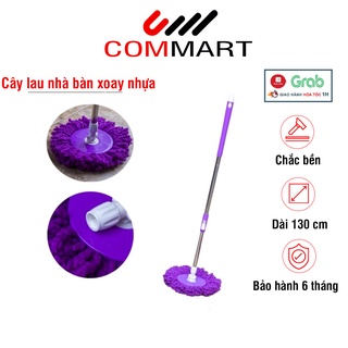 Bộ Cán Chổi Lau Nhà Bàn Xoay Nhựa Xoay 360 - Độ Bền Cao - BẢO HÀNH 6 THÁNG