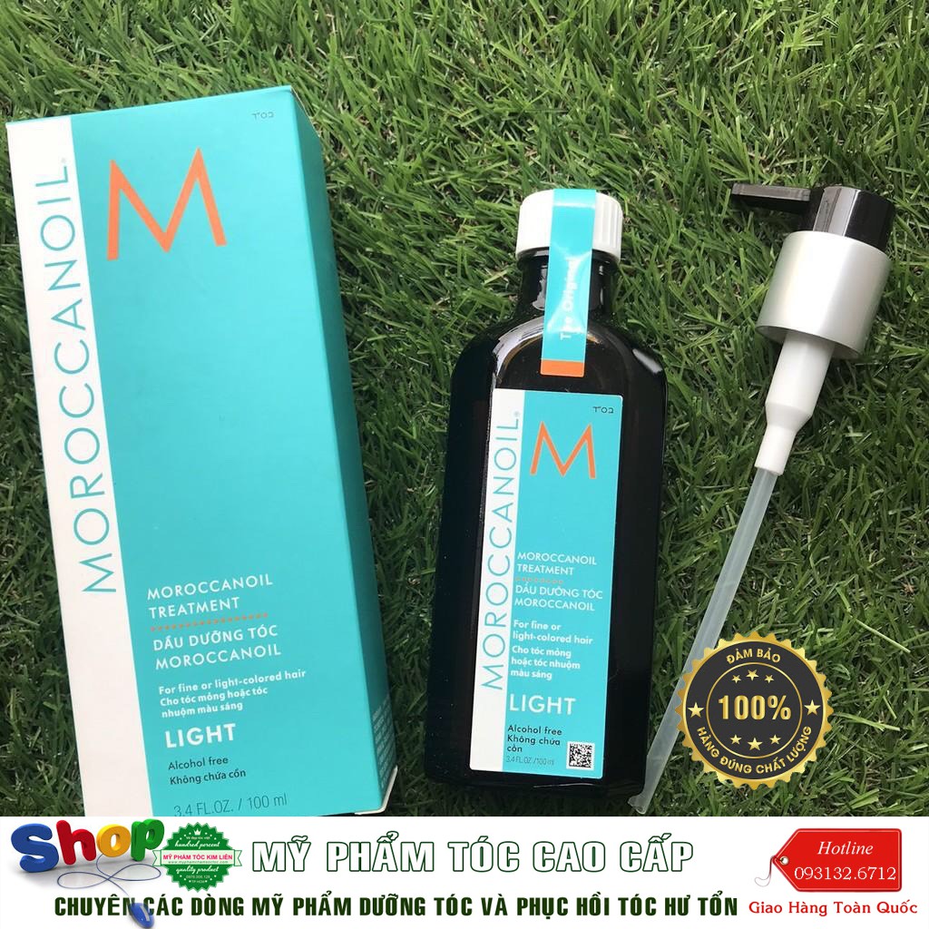 [Moroccanoil-chính hãng]Tinh dầu dưỡng tóc nhuộm, tóc sáng màu Moroccanoil Light 100ml-200ml