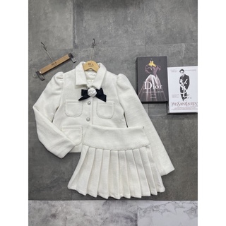 set dạ lông kèm nơ