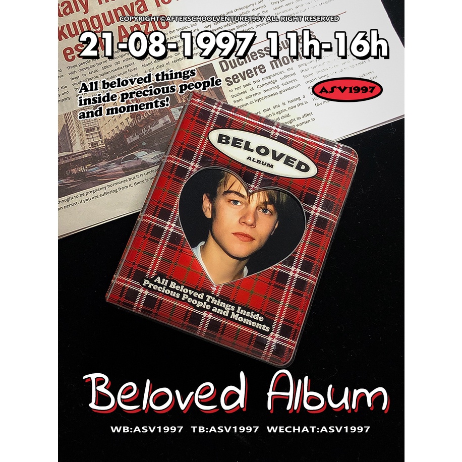 Album ảnh 3 inch hình ngôi sao/trái tim phong cách retro DIY tiện lợi