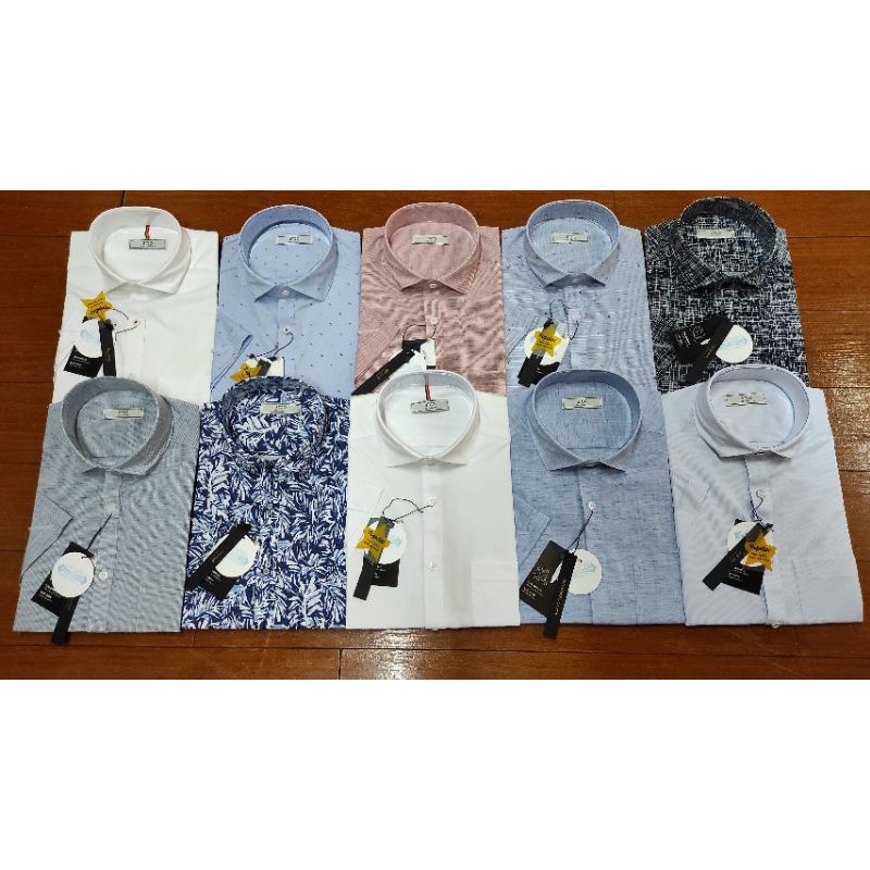 (XẢ) Sơ Mi Cộc Tay Nam Xuất Hàn Cotton, Hạn Chế Nhăn Co