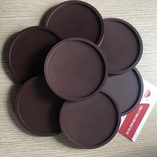 Bán đế lót ly cao su màu nâu cafe có sẵn giá rẻ.