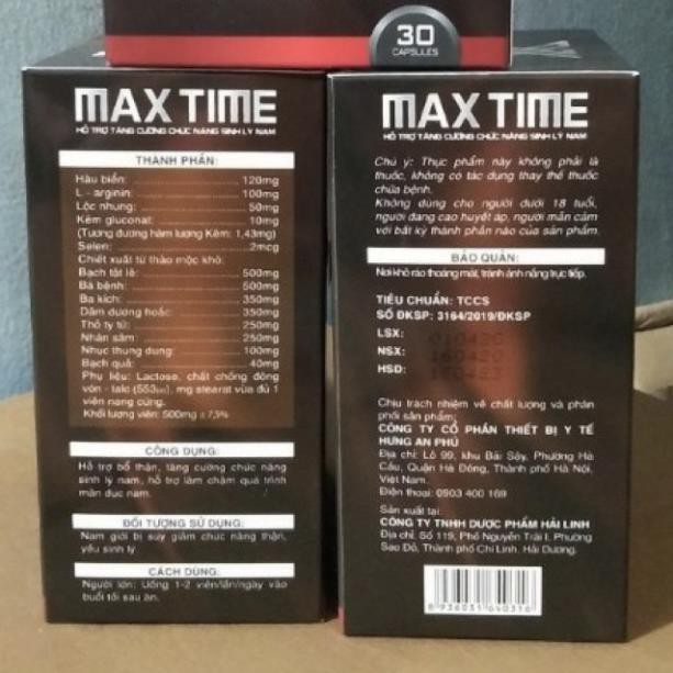 Max Time Ba kích, Hàu biển Hỗ trợ tăng cường chức năng sinh lý nam (hiệu quả)