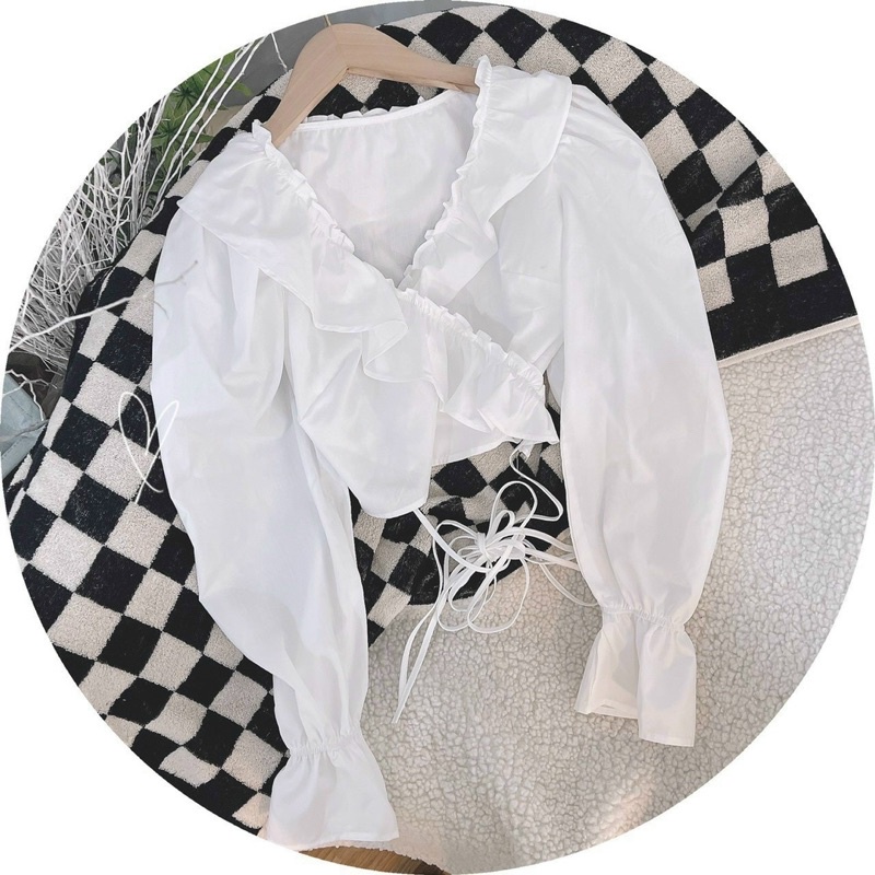 JENNA TOP Áo croptop đan dây lưng