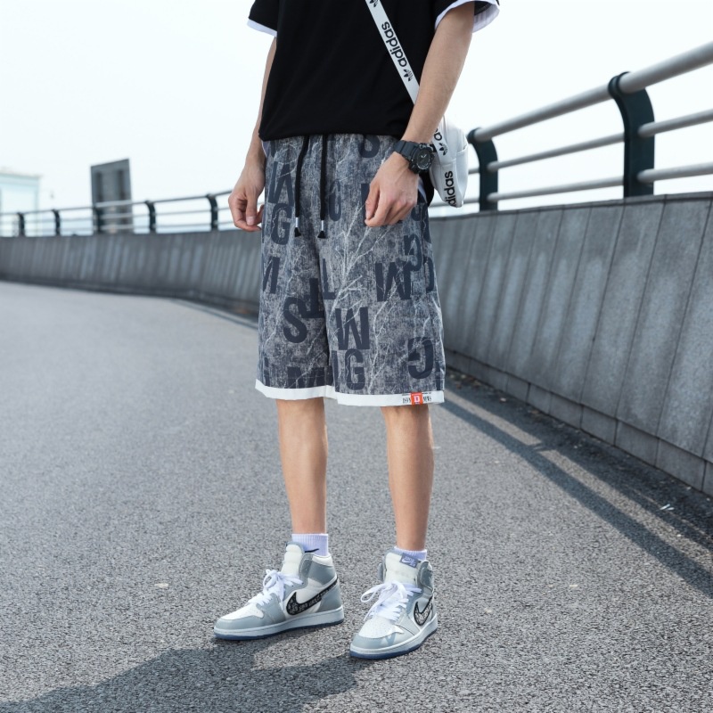 Quần Short Thể Thao Vải Lụa Lạnh Mỏng Thời Trang Mùa Hè 2023 Mới Cho Nam