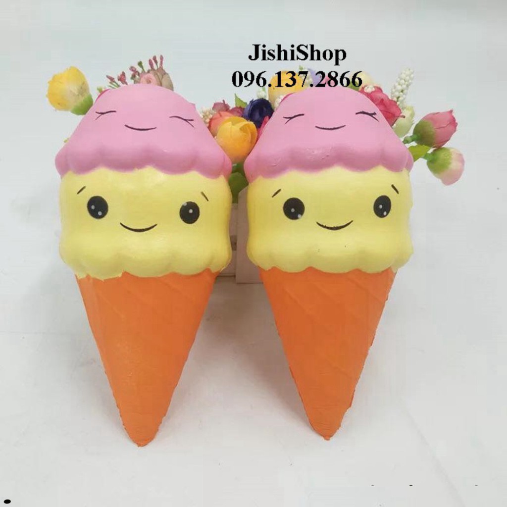 ( GIÁ SỈ )Squishy Kem Ốc Quế 2 tầng Khổng Lồ tot