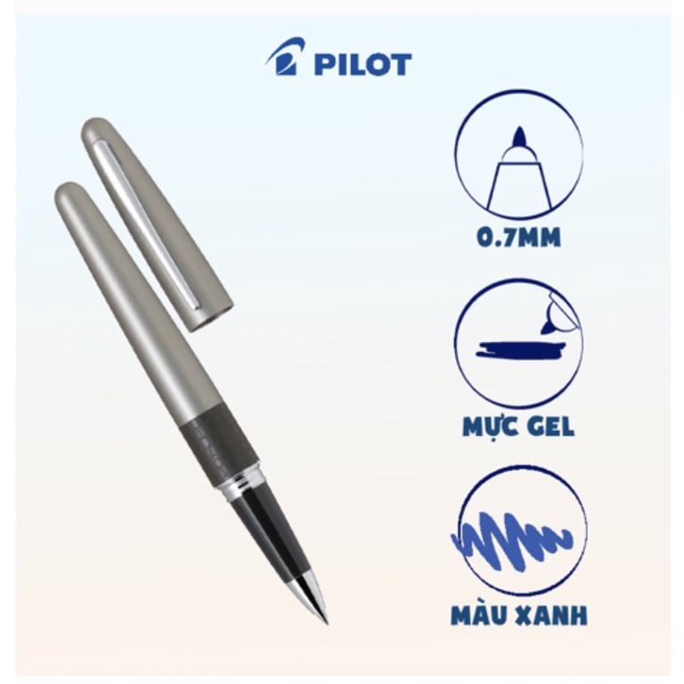 Bút gel ký Pilot MR2 BL-MR2-F-LZD-L  mực xanh tip 0.7mm chính hãng cao cấp dành cho doanh nhân