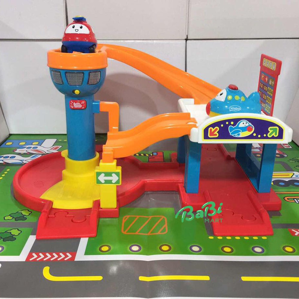 Đồ chơi set sân bay hiện đại Winfun 1243 chính hãng